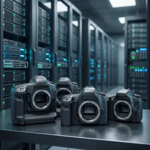Scrap digital cameras and electronic devices for recycling.